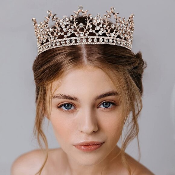 Royal Full King Crown Metal And Tiaras For Cosplay Homecoming Prom Party